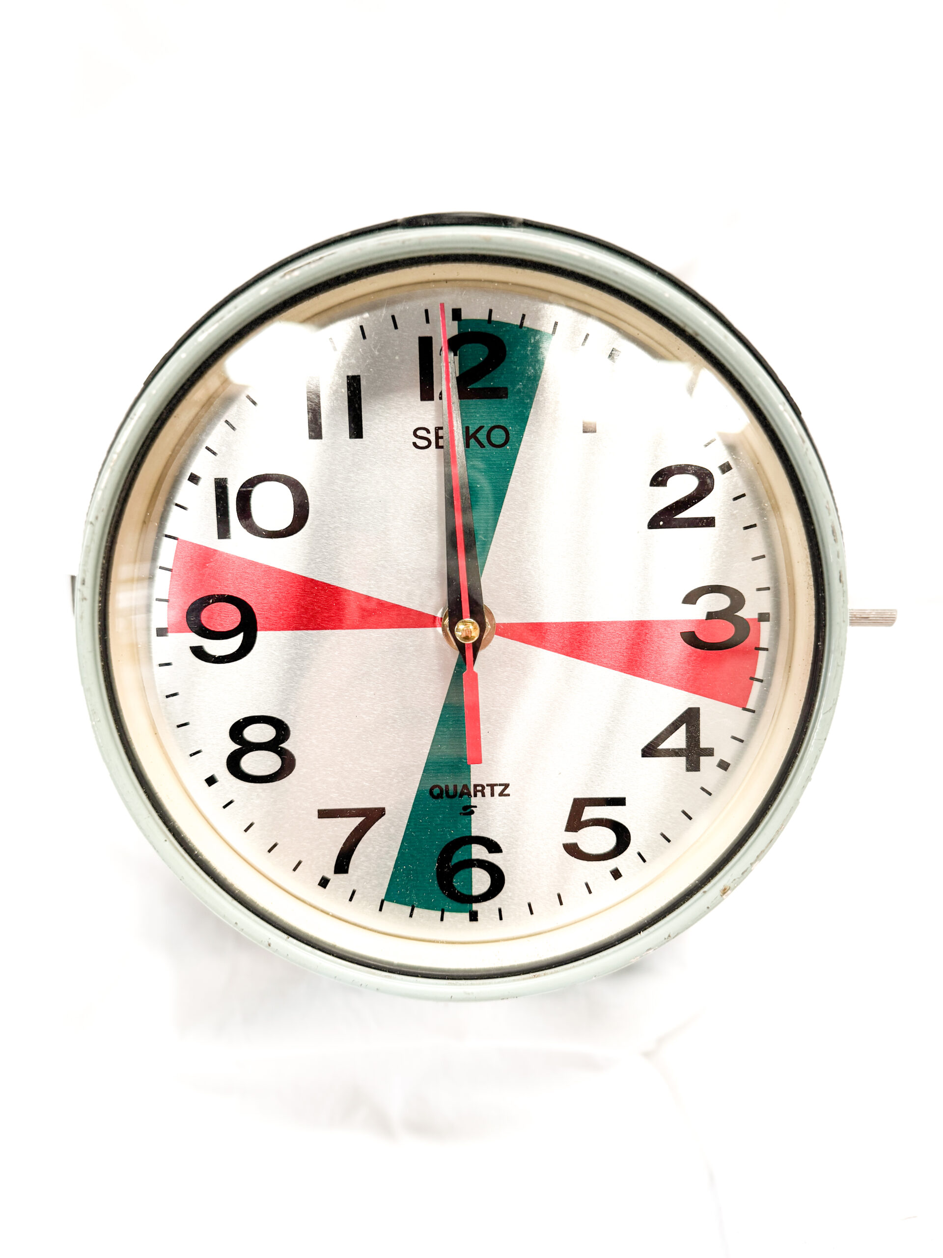 SEIKO Green and Red Clock